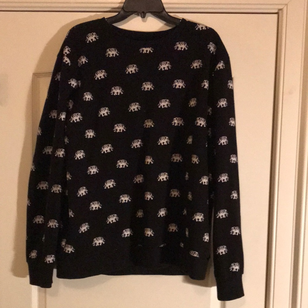 Forever 21 Elephant Print Longe Sleeve Shirt